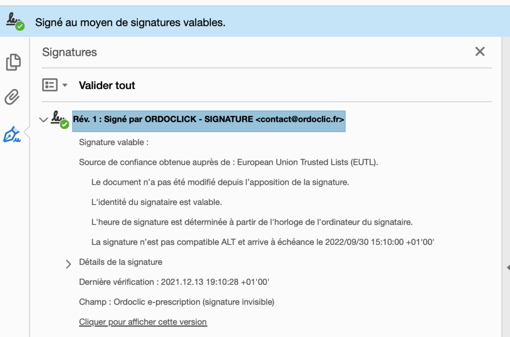 Signé par Ordoclic - Signature valable
